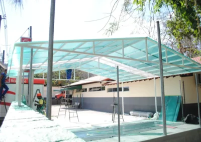 Cobertura Garagem - Cobertura de Policarbonato - RJ // Reforma de Toldos RJ