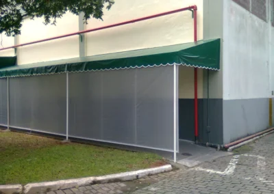 Marquise Verde Fábrica - Marquise Fixa em Lona - Rio de Janeiro // Reforma de Toldos RJ