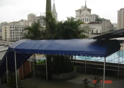 Toldo Entrada Azul - Toldos de Recepção - Rio de Janeiro // Reforma de Toldos RJ