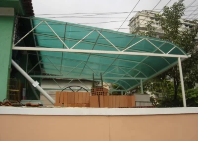 Cobertura Construção - Cobertura de Policarbonato - RJ // Reforma de Toldos RJ