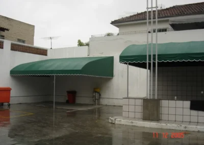 Marquises Verdes - Marquise Fixa em Lona - Rio de Janeiro // Reforma de Toldos RJ