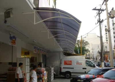 Cobertura Mercado - Cobertura de Policarbonato - RJ // Reforma de Toldos RJ